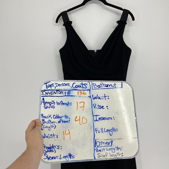 Elie Tahari  black sleeveless A line formal dress triacetate - Picture 15 of 15